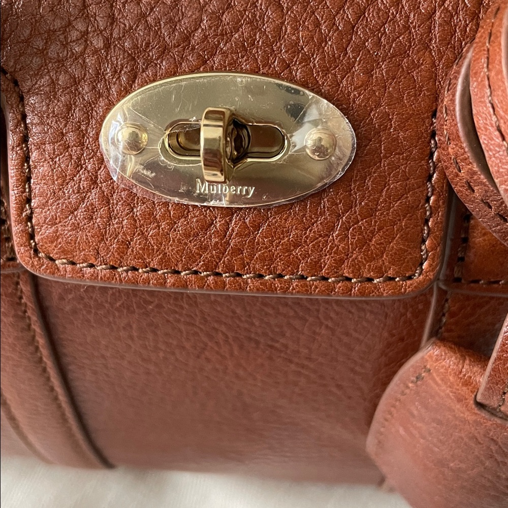 Mulberry Mini Bayswater Legacy Tote in Oak Vegetable Tanned Leather - Picture 3 of 16